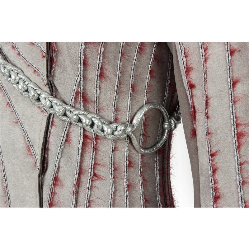 Halloweez Daenerys Targaryen Cosplay Costume - Women's Elegant Long Sleeve Dress with Brooch for Special Events - Halloweez