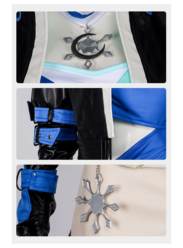 Marvel Contest of Champions Ice Moon Flower Snow Cosplay Costume for Female Stage Performance