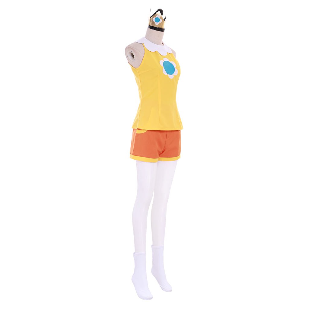 Daisy Cosplay Costume Yellow Tennis Suit | Daisy Sportswear Outfit for Cosplay - Coscosmos