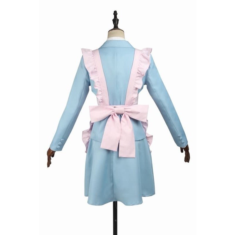 Danganronpa 3 Yukizome Chisa Cosplay Costume - Maid Teacher Uniform with Coat, Shirt, Apron - Coscosmos