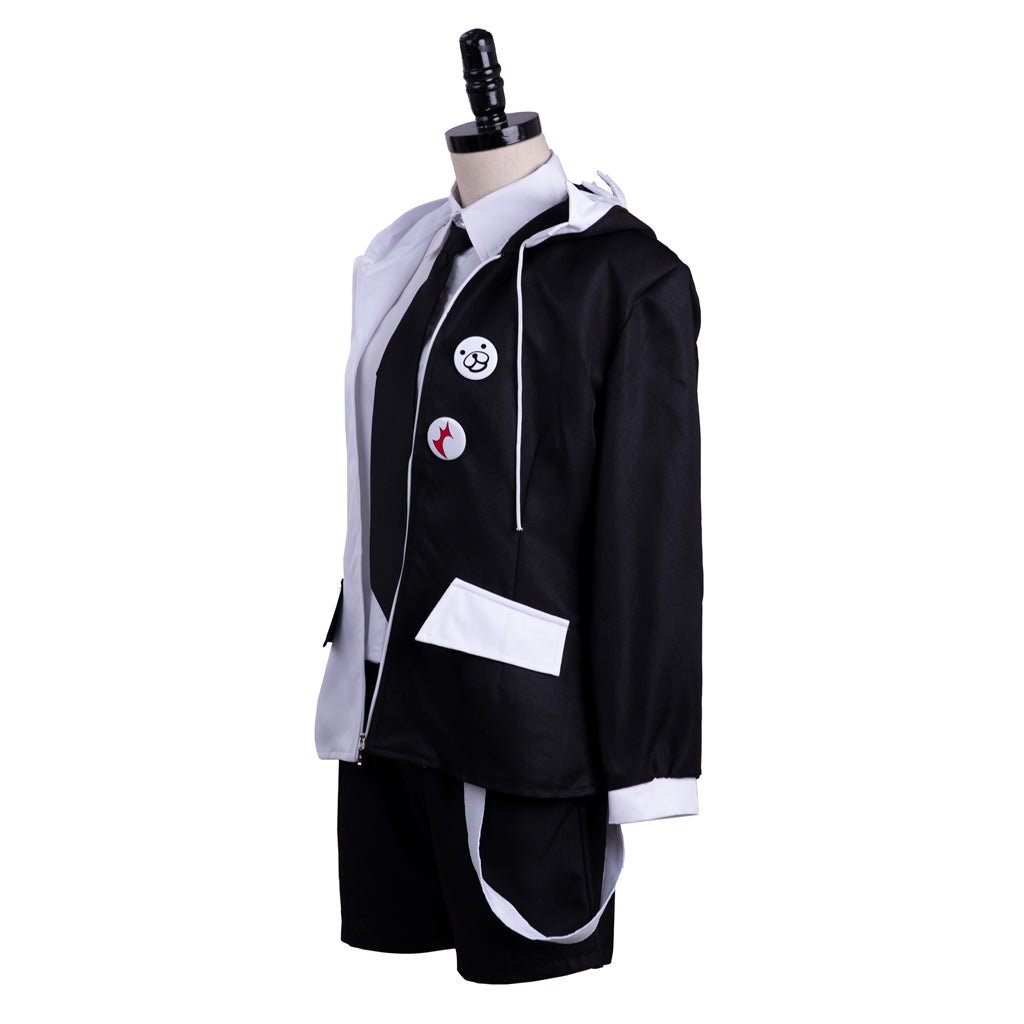 Danganronpa Monokuma Cosplay Costume Full Set - Black & White Bear Outfit - Coscosmos