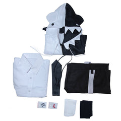 Danganronpa Monokuma Cosplay Costume Full Set - Black & White Bear Outfit - Coscosmos