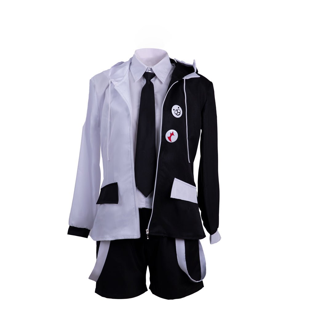 Danganronpa Monokuma Cosplay Costume Full Set - Black & White Bear Outfit - Coscosmos