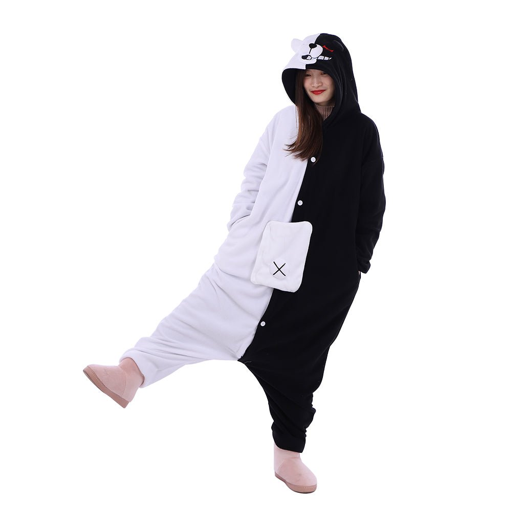 Danganronpa Monokuma Kigurumi Onesie – Ultimate Comfort and Anime Style - Coscosmos