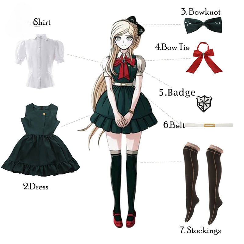 Danganronpa Nevermind Cosplay Costume Danganronpa 2 Anime Cosplay Costume Game Women School Uniform Halloween Outfit - Coscosmos