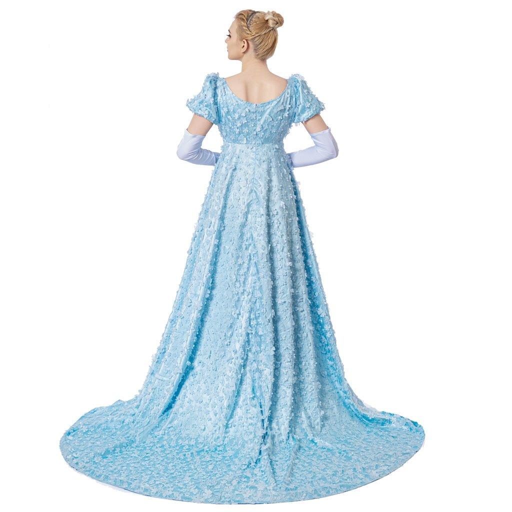 Daphne Cosplay Blue Dress - Regency Elegance Meets Victorian Sophistication - Coscosmos