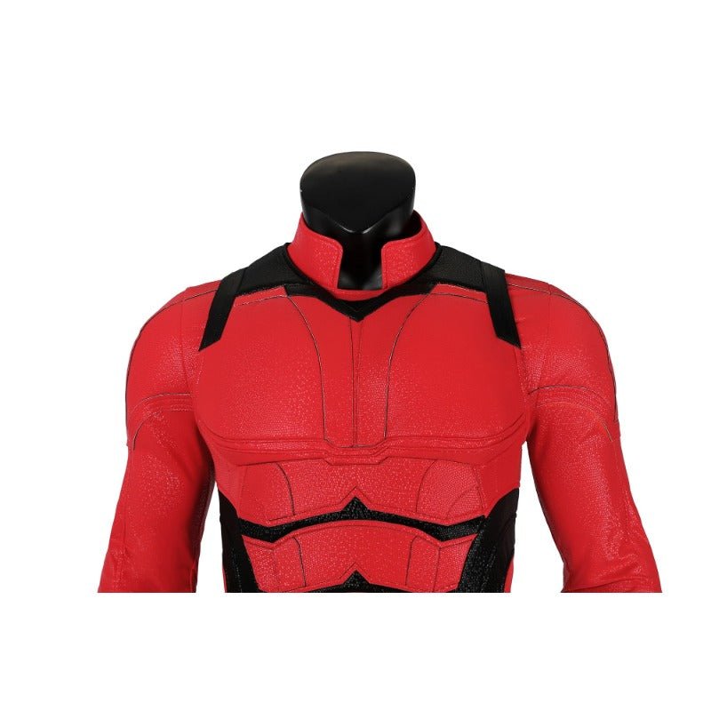 Daredevil Red Leather Cosplay Costume Matt Murdock Battle Suit Halloween Full Set - Coscosmos