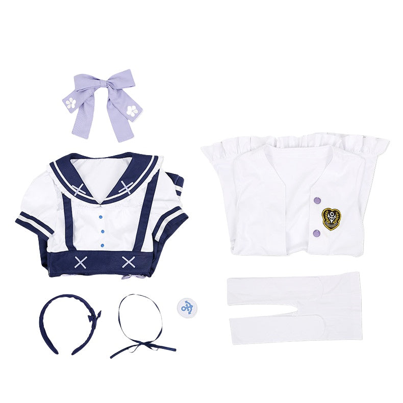 Virtual VTuber Minato Aqua Casual JK Sailor Cosplay Costume - Hololive Anime Outfit - Halloweez