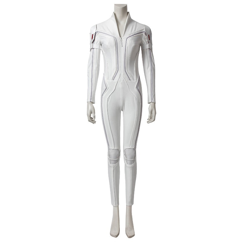 Halloweez Black Widow White Suit - Natasha Romanoff Cosplay Costume