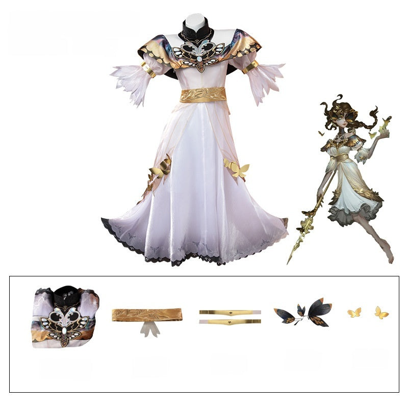 Identity V Geisha Fishing Girl Cosplay Costume - Fifth Personality Game Character Role Play Outfit - Halloweez