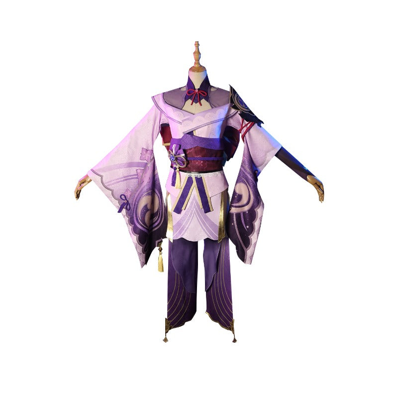 Halloweez Raiden Shogun Cosplay Costume - Stunning Elegant Dress for Halloween & Special Events