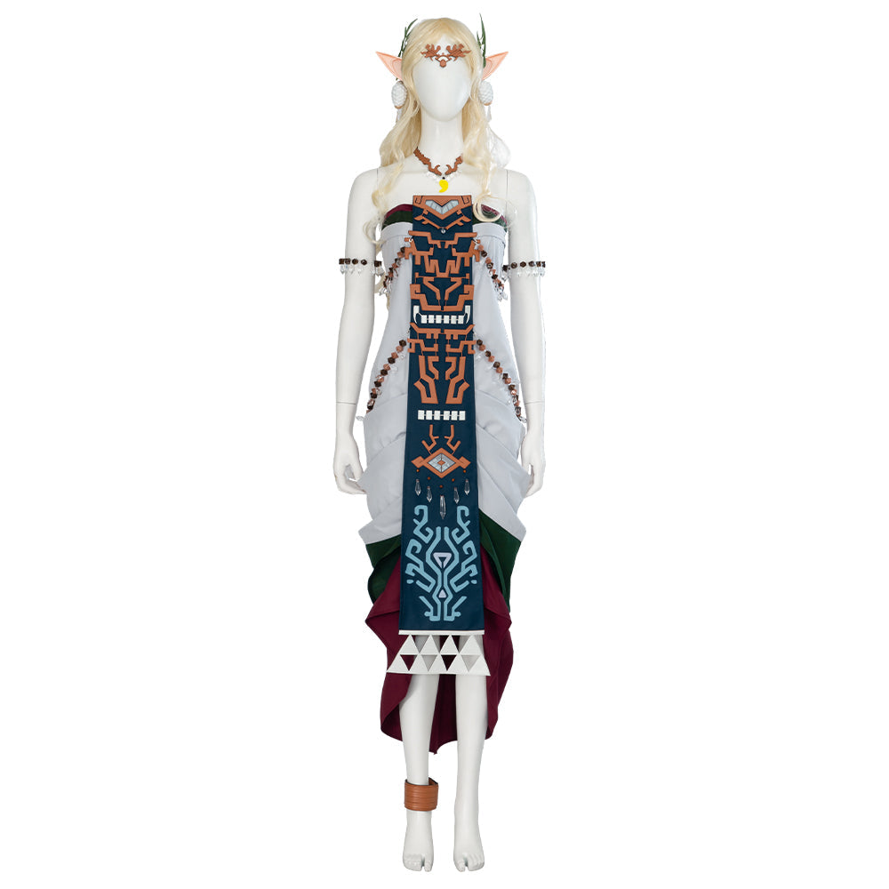 Halloweez Queen Sonia Cosplay Costume - The Legend of Zelda: Tears of the Kingdom Animated Game Outfit