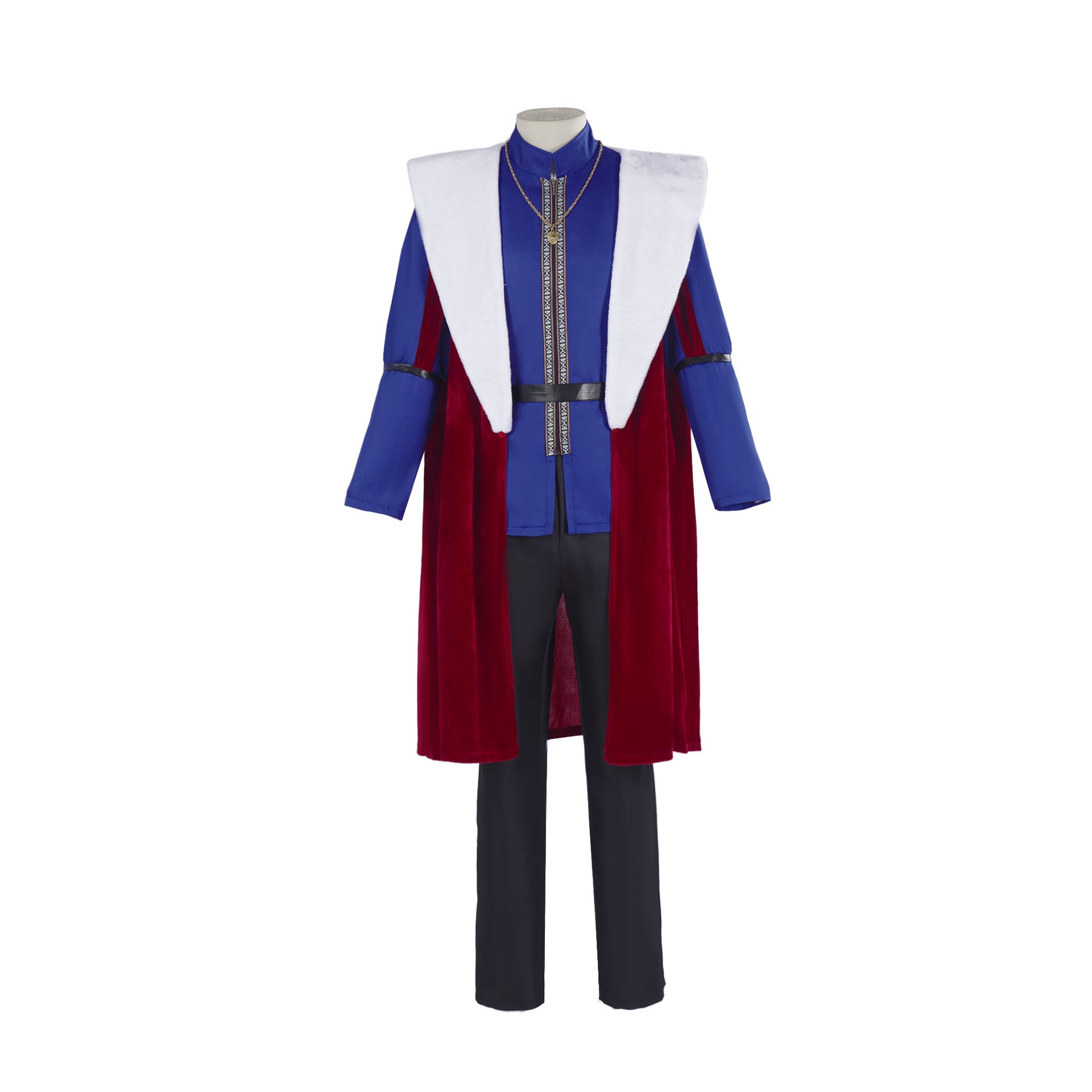 Royal King Queen Cosplay Costume Medieval Court Noble Outfit Halloween Party Performance Dress - Halloweez