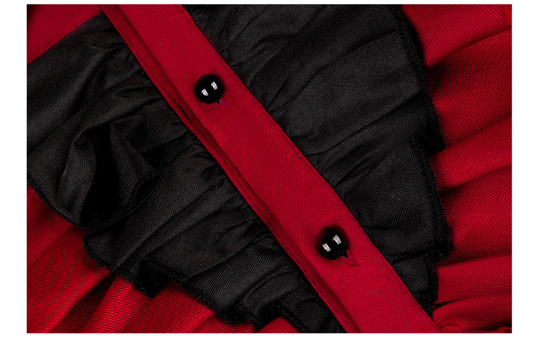 Medieval Gothic Dark Vampire Dress - Women's Cosplay Costume for Halloween - Halloweez