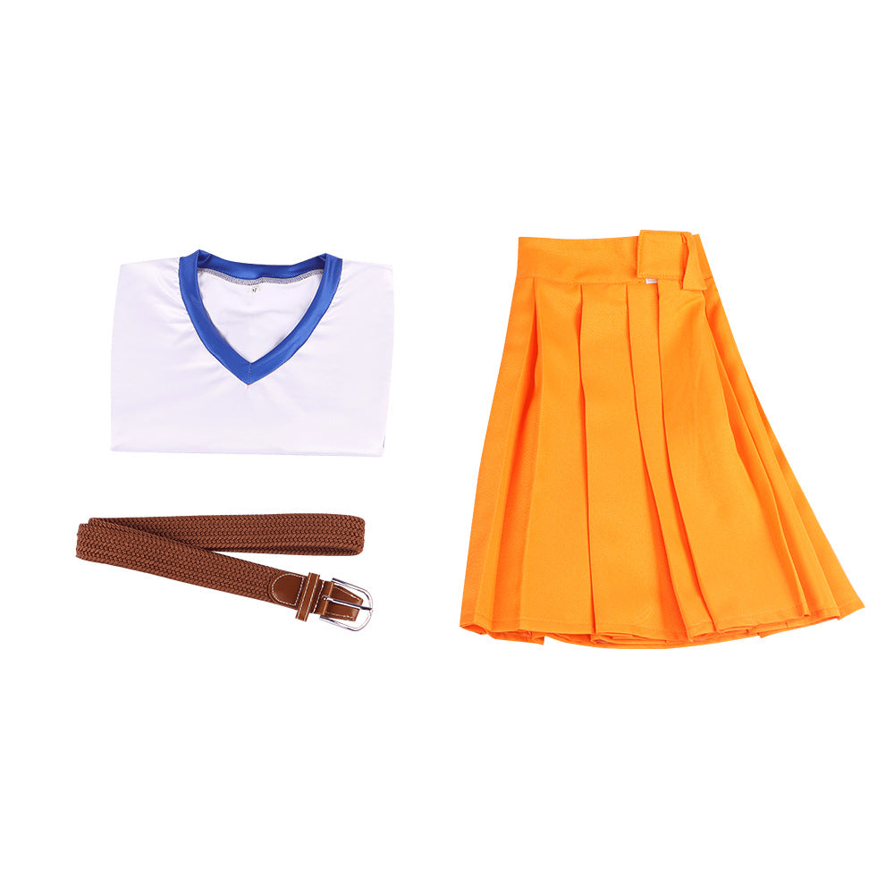 One Piece Nami Cosplay Costume - Premium Halloween Role Play Outfit - Halloweez