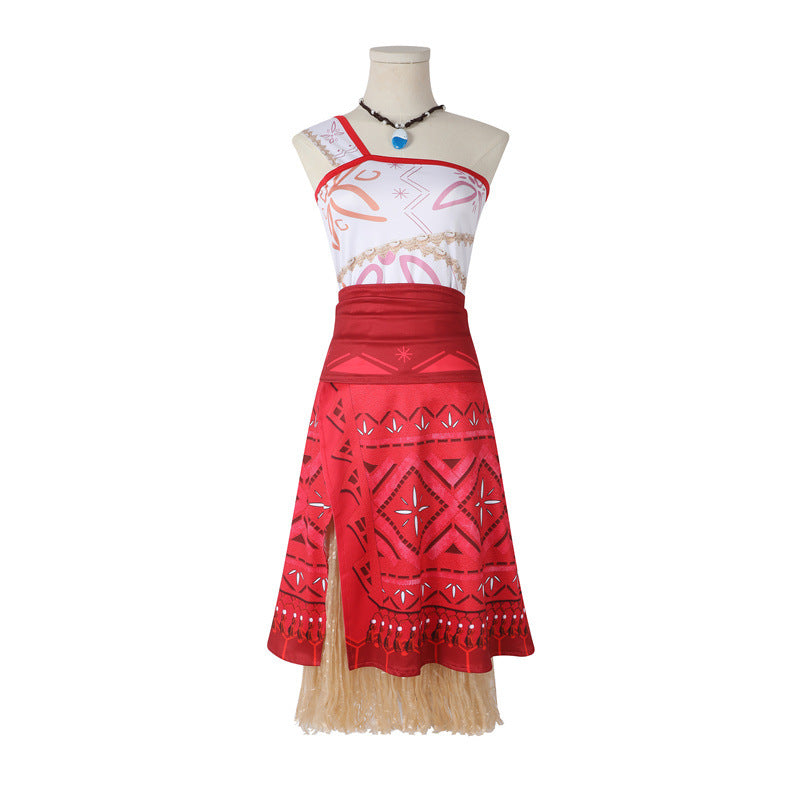 Moana Costume for Adults & Kids, Oceanic Princess Dress Up Set - Halloweez