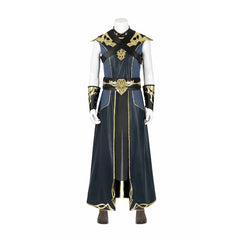 Halloweez Male White Dragonborn Sorcerer BG3 Cosplay Costume Set with Shoes