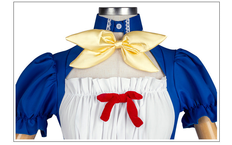 Evangelion 2D Anime Costume Ayanami Rei Asuka Langley Cosplay Maid Outfit Daily Wear - Halloweez