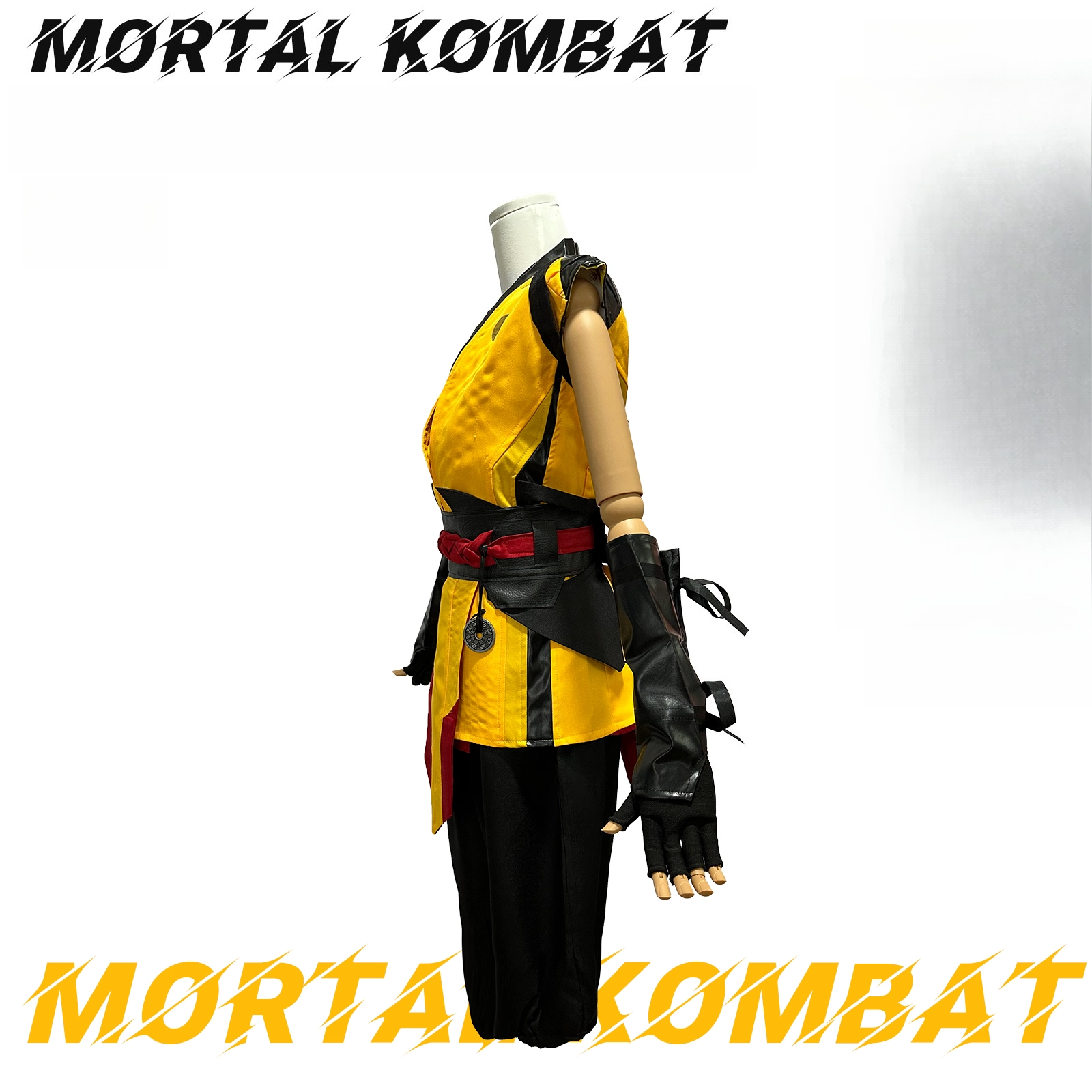 Mortal Kombat Scorpion Cosplay Costume Men Halloween Role Play Outfit - Halloweez
