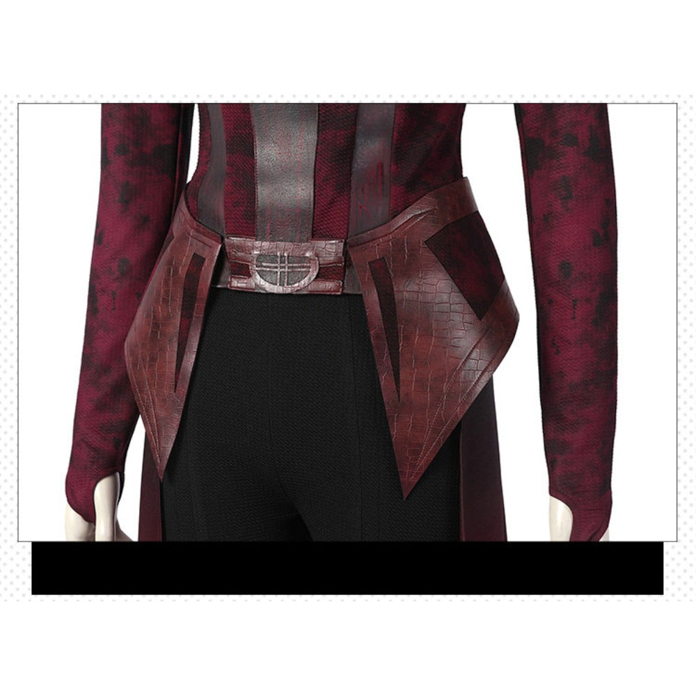 Scarlet Witch Wanda Darkhold Costume Doctor Strange Multiverse of Madness Cosplay Outfit for Halloween - Halloweez