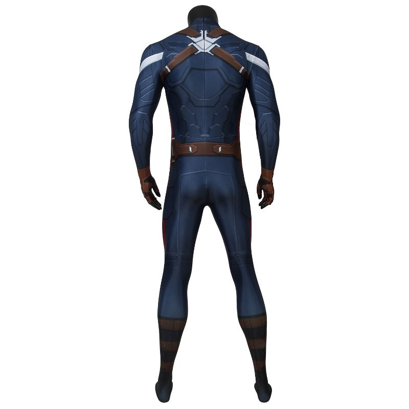 Halloweez Captain America Winter Soldier Digital Printed Cosplay Costume for Enthusiasts & Events