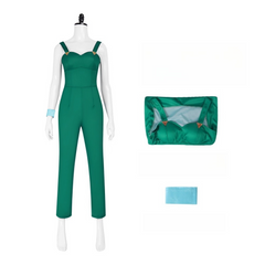 JoJo's Bizarre Adventure Stone Ocean Foo Fighters Green Overalls Cosplay Costume - Halloweez