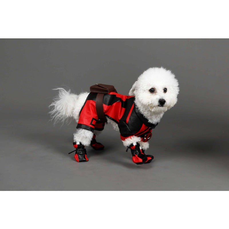 Deadpool Dog Cosplay Costume - Superhero Pet Outfit for Halloween & Parties - Coscosmos