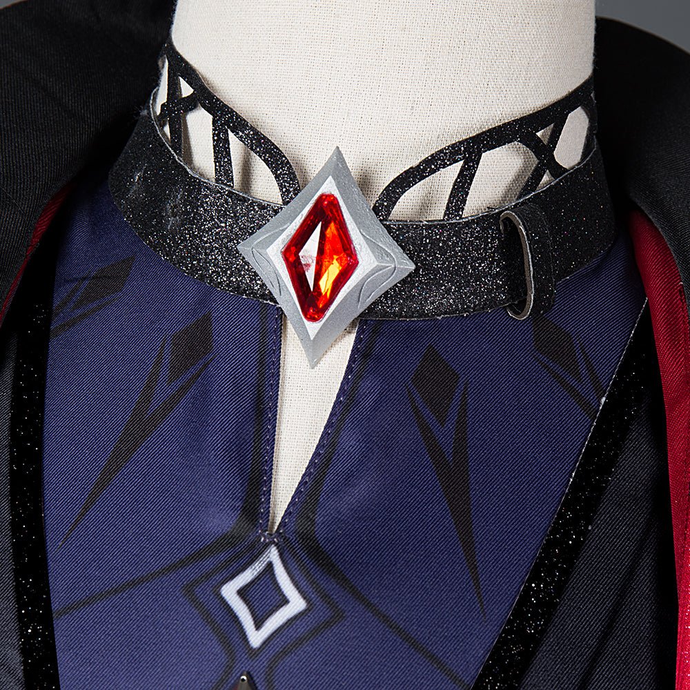 Delve into the Night with the Diluc Crimson Evening Cosplay Costume - Genshin Impact - Coscosmos