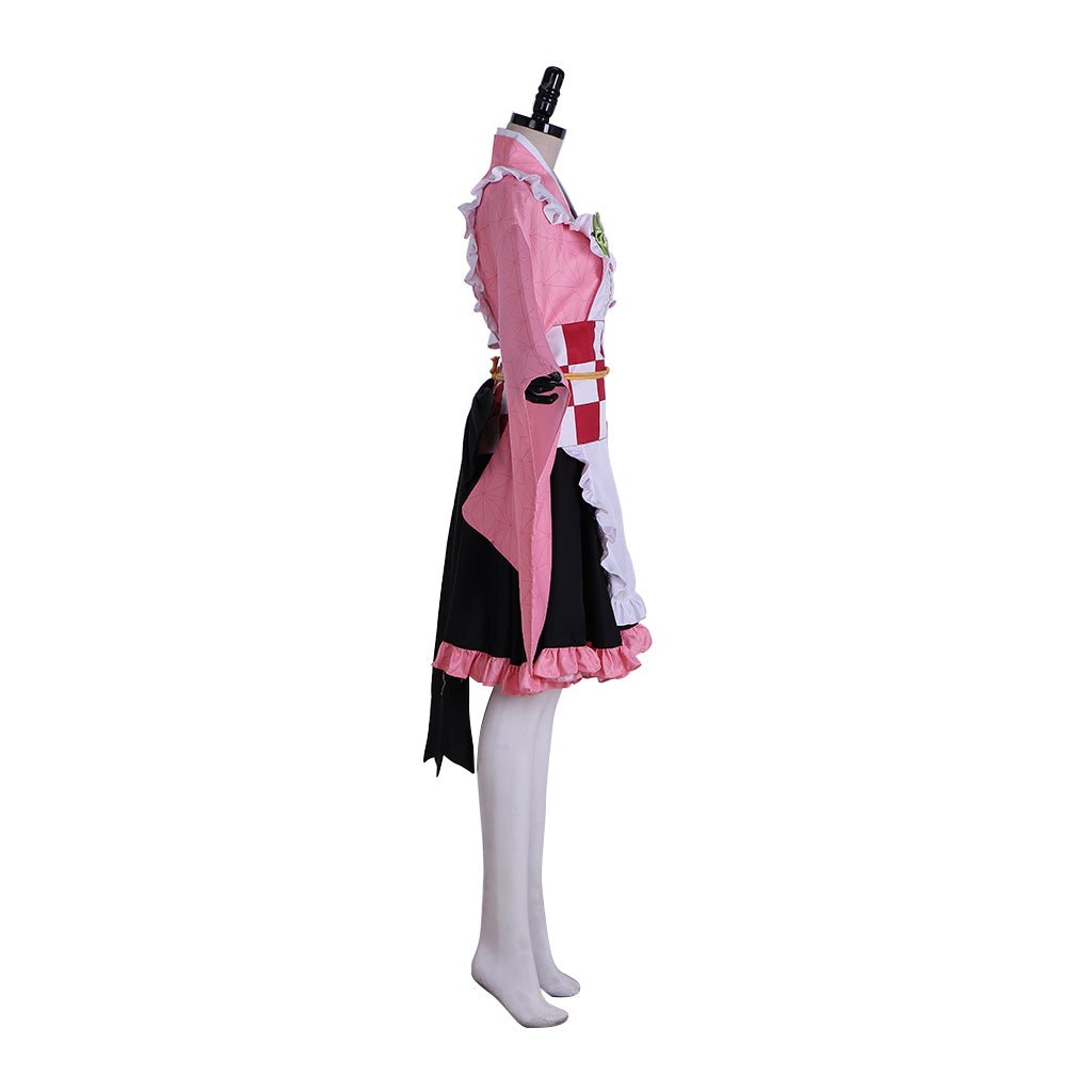 Demon Slayer Kamado Nezuko Maid Cosplay Costume | Anime - Inspired Fancy Dress - Coscosmos