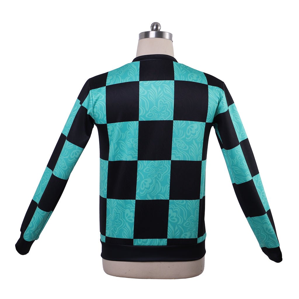 Halloweez Kamado Tanjirou Cosplay Zip-Up Jacket - Premium Anime Costume - Halloweez