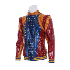 Halloweez Descendants 2 Cosplay Costume - Men and Kids Punk Leather Jacket with Studded Coat - Halloweez
