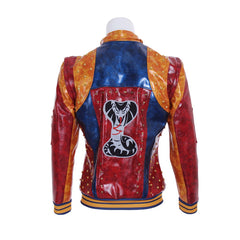 Halloweez Descendants 2 Cosplay Costume - Men and Kids Punk Leather Jacket with Studded Coat - Halloweez