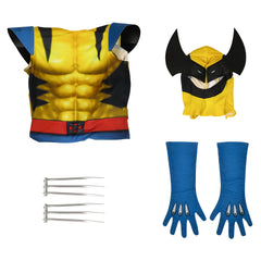 Halloweez Wolverine X-Men Cosplay Costume - Bodysuit, Mask & Claws for Fans