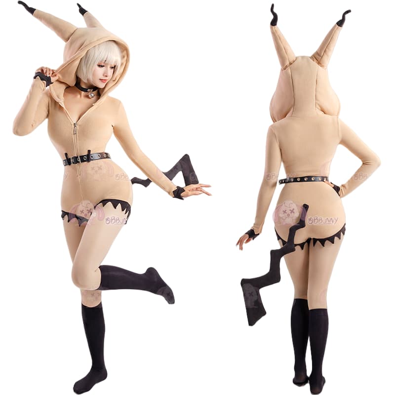 Soft and Adorable Mimikyu Plush Cosplay Costume for Women and Girls - Halloweez