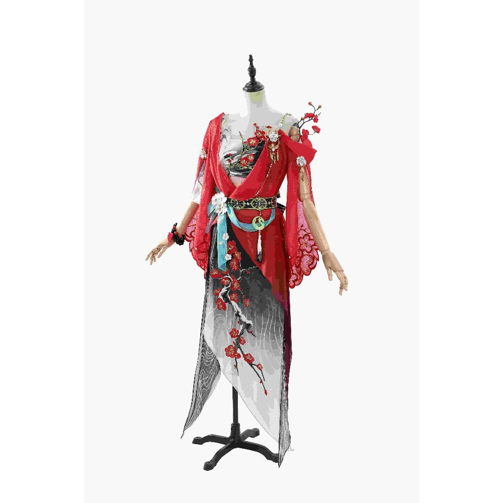 Naraka: Bladepoint Gu Qinghan Cosplay Costume - Wenchuxing Luxun Yuxiao New Year Outfit - Halloweez