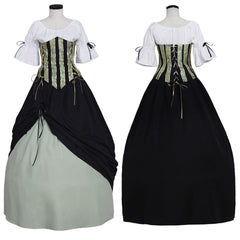 Elegant Halloweez Vintage European Medieval Victorian Renaissance Dress for Women