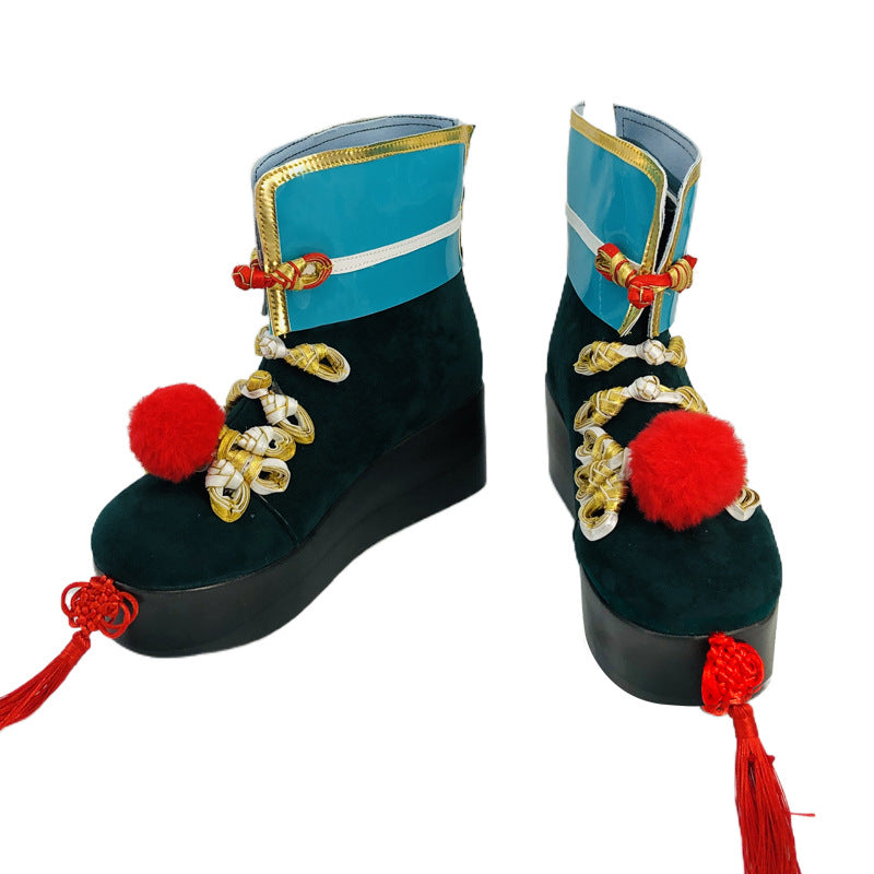 Little Zombie Lolita Cosplay Shoes for Anime Conventions and Performances - Halloweez