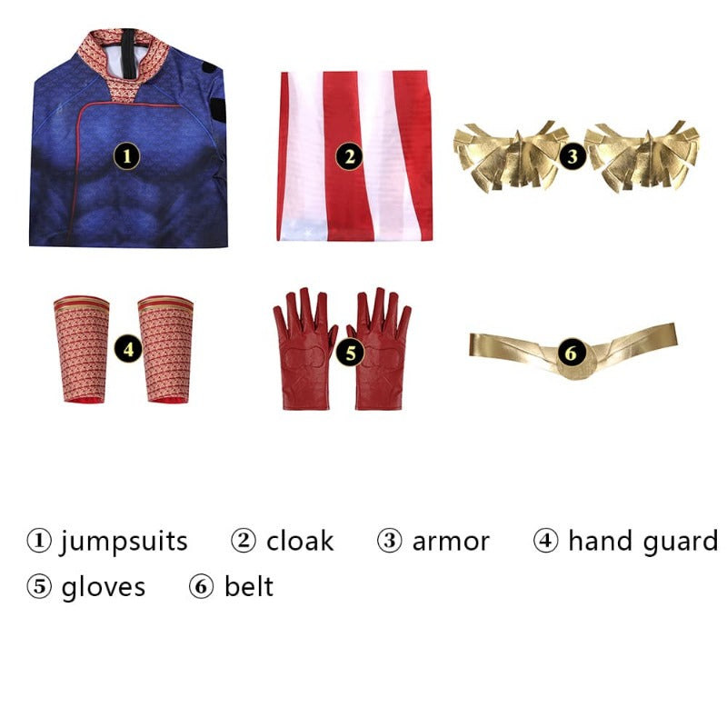 The Boys Season 3 Homelander Cosplay Costume - Halloween Superhero Suit by Halloweez