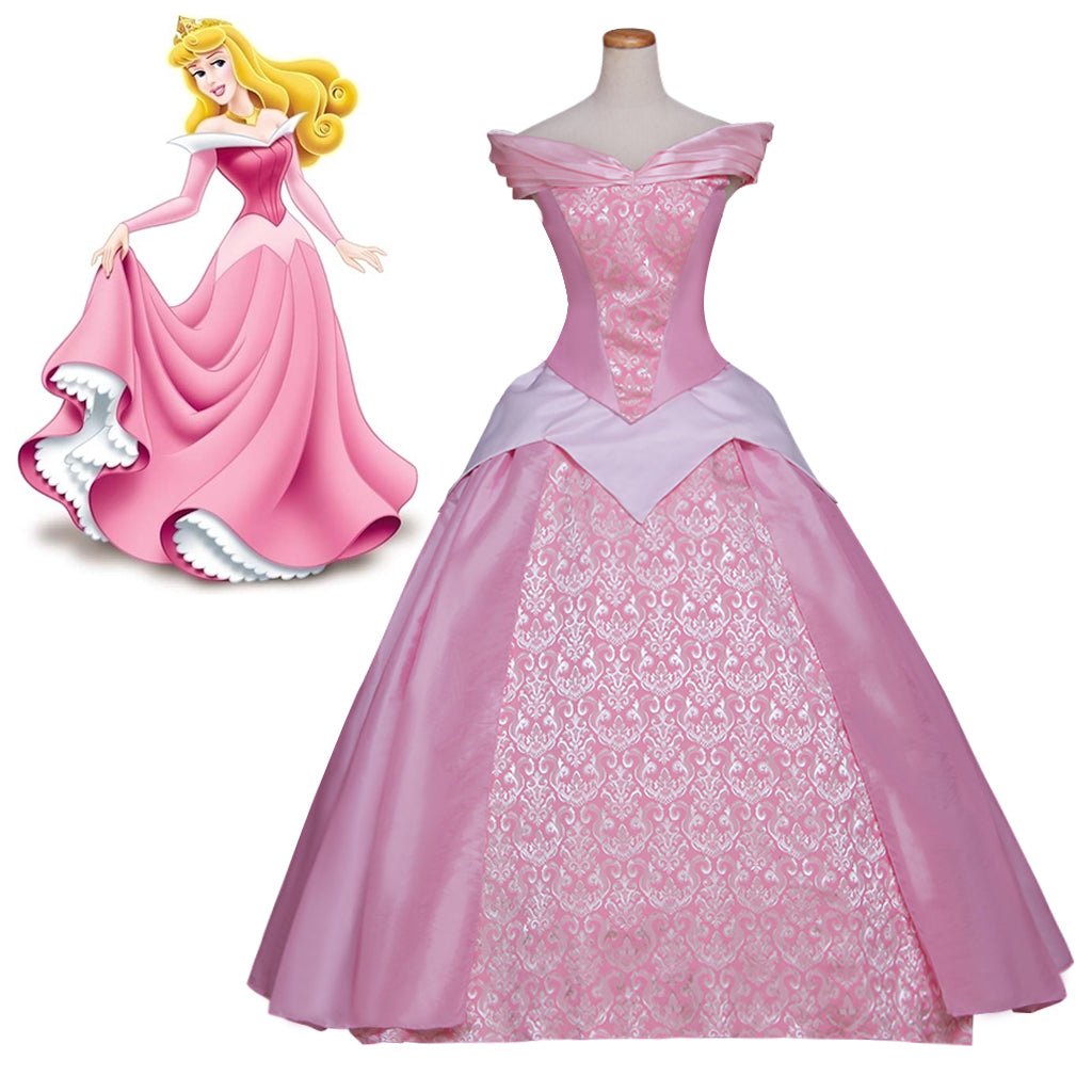 Disney Sleeping Beauty Princess and Prince Cosplay Costume Series | Aurora & Prince Phillip Couple Outfits - Coscosmos