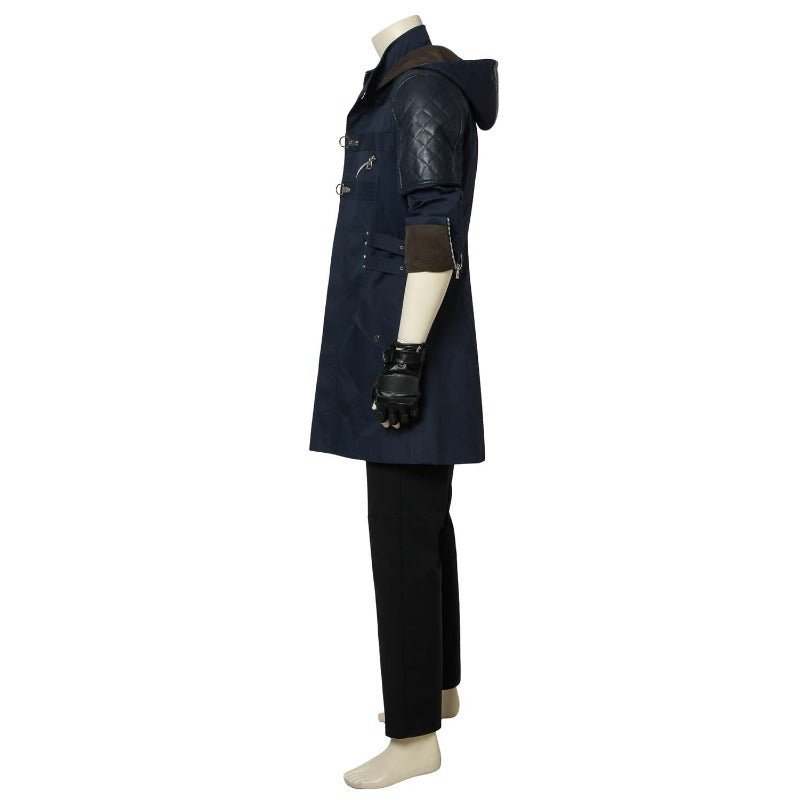 DMC 5 Nero Cosplay Outfit - Demon Hunter Long Jacket Halloween Costume for Adults - Coscosmos