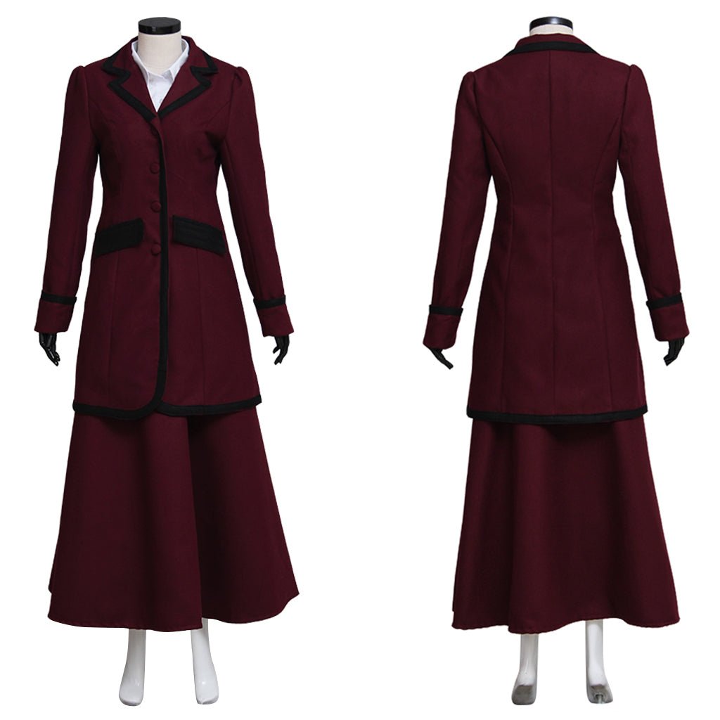 Doctor Who 8th Missy Mistress Cosplay Costume - Made Ladies Top, Skirt, and Shirt Set | Coscomos - Coscosmos