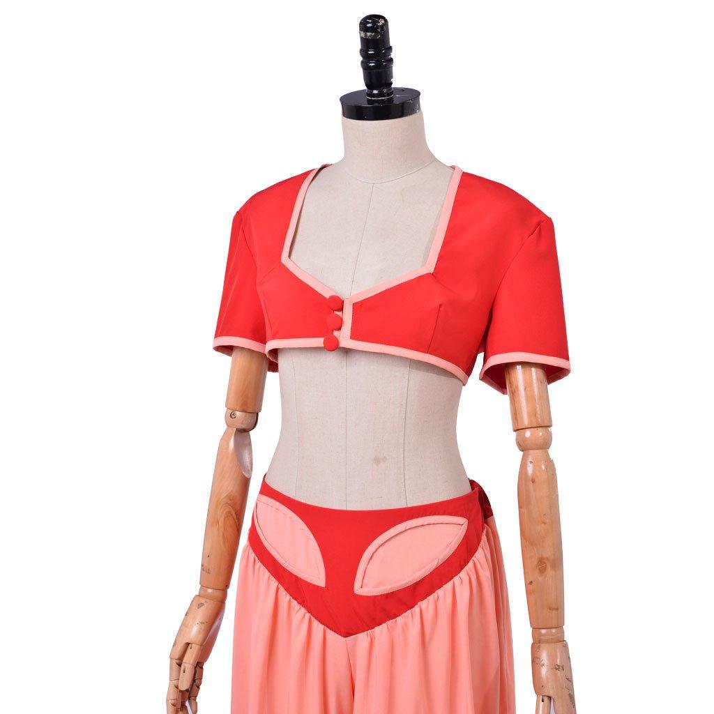 Dream of Jeannie Cosplay Costume Suit Jeannie Dress Belly Dance Costume Outfit - Coscosmos