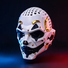 Cyberpunk Dark Mechanical Joker Full Face Mask Cos Prop for Halloween & Con