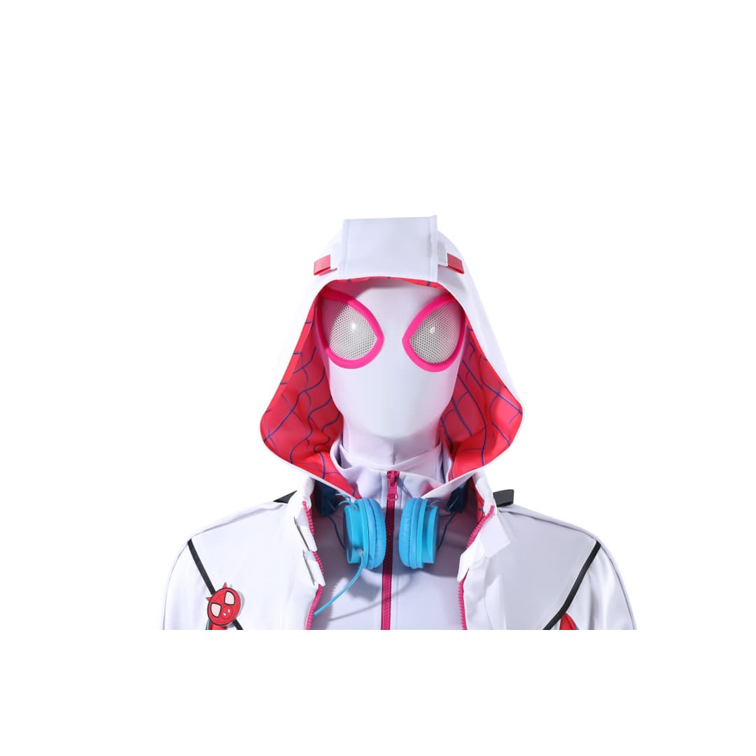 Spider-Man: Across the Spider-Verse Gwen Stacy Ghost-Spider Cosplay Costume - Halloweez