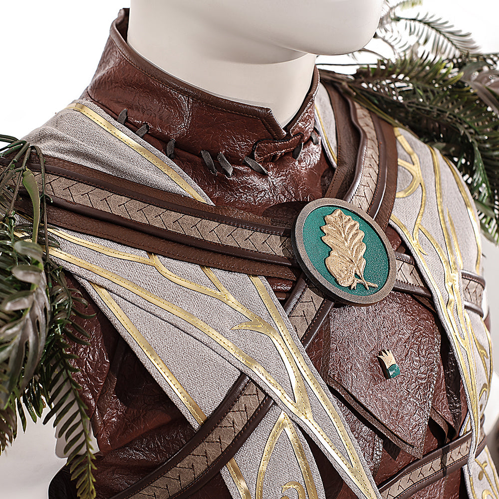 Baldur's Gate 3 Halsin Cosplay Costume | Deluxe Edition Druid Outfit for Men | Game Accurate Custom Made Set - Halloweez