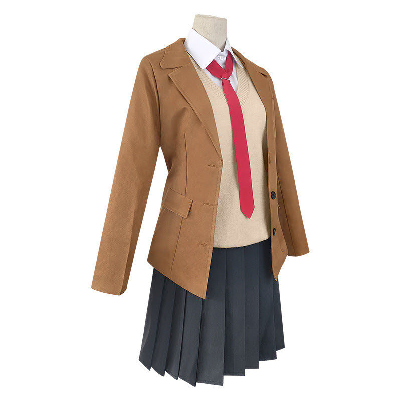 Rascal Does Not Dream of Bunny Girl Senpai Mai Sakurajima Cosplay Costume Anime School Uniform JK Outfit - Halloweez