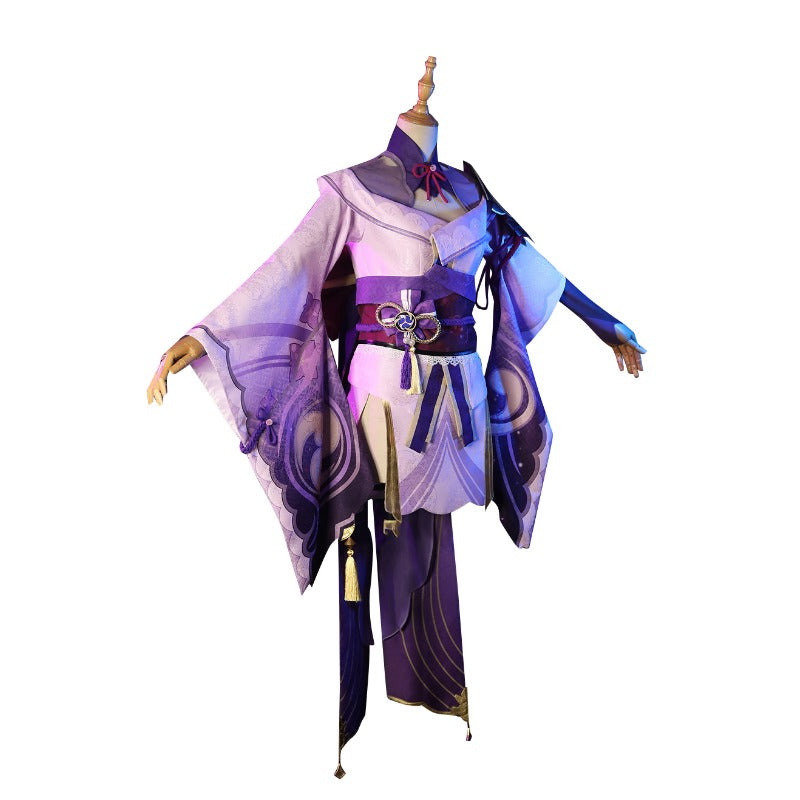 Halloweez Raiden Shogun Cosplay Costume - Stunning Elegant Dress for Halloween & Special Events