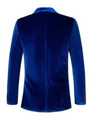 Men's Velvet Slim Fit Blazer Jacket - Formal Suit for Cosplay & Casual Wear - Youth Fashion Outerwear - Halloweez