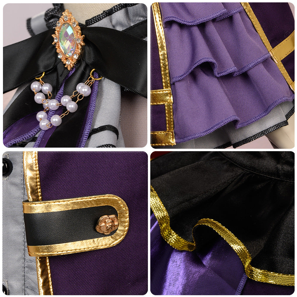 Bangdream Roselia Platinum Rinko 2D Cos Anime Game Costume Women's Outfit - Halloweez