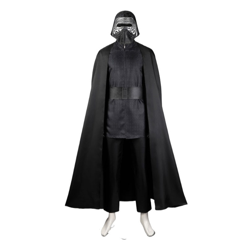 Halloweez Kylo Ren Cosplay Costume for Adults - Tunic, Pants, Black Cloak Halloween Outfit - Halloweez